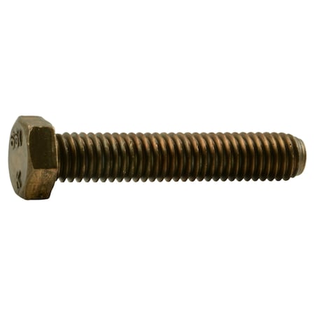 3/8-16 Hex Head Cap Screw, Silicon Bronze, 2 In L, 4 PK